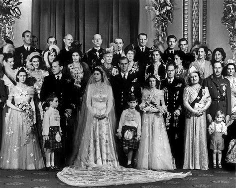 Mariage de Philip Mountbatten et de lisabeth II de Grande-Bretagne